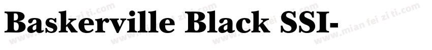Baskerville Black SSI字体转换